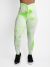 BumBum Scrunch Tights Jacquard Tie dye Grön